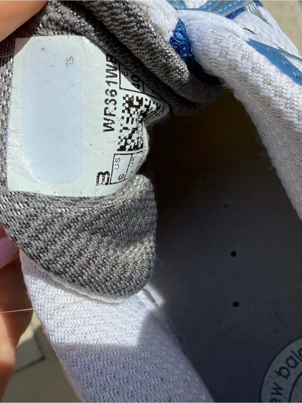New Balance 550 White and Blue Sneakers